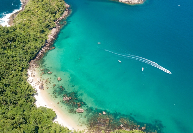 Praia do litoral de São Paulo